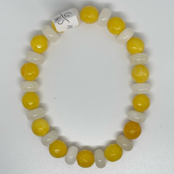 Honey Calcite and Calcite bracelet handmade stretchy - Picture 1 of 4